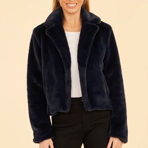 Dolce Cabo plush faux fur coat